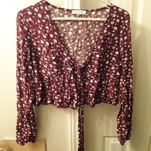 SALE CUTE CROP feminine Top M spring friendly